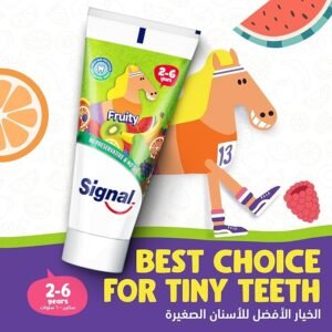Signal Kids Toothpaste, Fruity, with no preservatives & no SLS, for 2-6 Years, 50ml